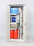 【物置・倉庫】【物置 収納】耐荷重１５ｋｇ サビに強い紛体塗装で丈夫で長持ち 丈の長い物もラクラク収納できる 半分棚の 家庭用 収納庫 ワイド １６２