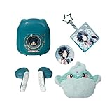 原神 魈 イヤホン ワイヤレスイヤホン XIAO しょう Bluetooth ブルートゥースイヤホン ゲーム周辺 イヤホンカバー キーホルダー バッジ付き Hi-Fi音質 自動ペアリング キャラクター音声 イヤホン プレゼント