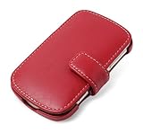 PDAIR レザーケース for BlackBerry Bold 9900 横開きタイプ(レッド) PALCBBB9900B/RD