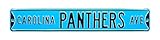 NFL Carolina Panthersスチールsignsteel Avenue Signs、チームカラー、36 " x 6 "