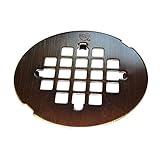 Westbrass D319-06 4-1/4-Inch Brass Snap-In Shower Strainer Grid in Antique Brass [並行輸入品]