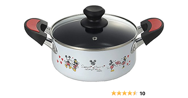 Amazon Co Jp タマハシ ミッキー ミニー 両手鍋18cm Mm 313 ホーム キッチン