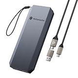 Yottamaster外付けSSD 1TB 最大1050MB 秒・2 in 1 USB-C A ケーブル＆ストラップ付属 アルミ筐体ポー軽量