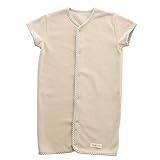 angeroluxアンジェロラックス寝相の悪い子にも安心 2ウェイ袖付きフリーススリーパー【日本製】50-70cm ベージュ