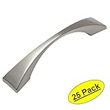 Cosmas 6263snサテンニッケルモダンキャビネットハードウェアハンドルプル – 3 – 3 / 4 "インチ( 96 mm )穴中心 – 25パック