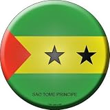 Smart Blonde C-402 Sao Tome Principe Country Novelty Metal Circular Sign
