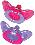 The First Years GumDrop Pacifier - Pink/Green - 3-6 months by The First Years [並行輸入品]