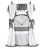 Baby Doll Bedding Darling Round Crib Set, Black by BabyDoll Bedding