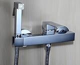 AZOS 壁付 清潔 便利 ハンディおしり洗浄器 ウォシュレット水栓 壁付バスルーム・トイレ用蛇口 シャワーヘッド クロームメッキ表面処理 冷熱混合蛇口 FXQ019