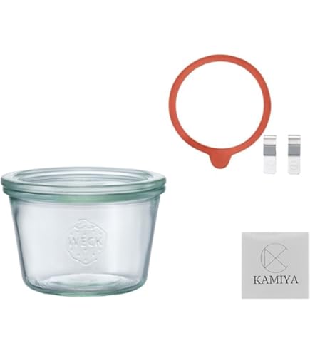 Amazon｜WECK ガラス 保存容器 キャニスター GOURMET 250ml WE