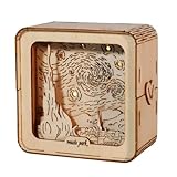 MusicPark 立体パズル 大人向け つくるんですDIY 木製立体パズル 星空のライトアップモデルです や机の飾り 誕生日ギフト 女性向け