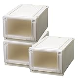 Fits フィッツユニットケース 衣装ケース まとめ買い3個セット クローゼット用 3525 カプチーノ