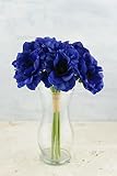 Anemoneフェイク花バンドルin Navy Blue – 12 " Tall