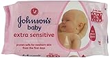 Johnson's Baby Extra Sensitive Fragrance Free Wipes (56 per pack) ジョンソンのベビー余分な敏感な香り自由ワイプ（パックあたり56 ）