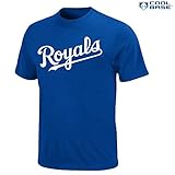 Kansas City Royals Men 's WordmarkクールベースTシャツ( Small )