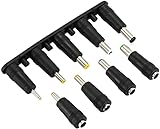 DCプラグアダプター9種（5.5/2.1mmジャック 対 9種のプラグ) 黒