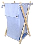 Trend Lab Ultra Suede Hamper, Blue by Trend Lab