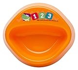 Zak! Designs Baby Genius Toddler Bowl with Curious Learner ABC Graphics, No Tip, BPA Free Plastic [並