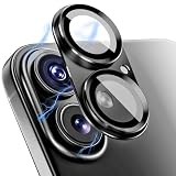 OAproda カメラフィルム iPhone 17/16 用 カメラカバー レンズ保護 【アルミ合金一体感】iPhone 17plus/16Plus用 カメラ保護 強化 ガラス 9H 耐衝撃 黒縁 露出オーバー防止 17 16 16プラス用 カメラ保護カバー 粘着性強い ブラック