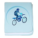 Truly Teague Baby BlanketモトクロスMX Flying Dirt Bike inブルー カラー: ブルー