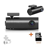 [Smart Wifi Dash Cam Pro] SplashETech Uni Full HD 1080P Black Box with Super Night Vision and 32GB T