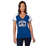 New York Rangers NHLレディースBack Up Plan VネックTシャツ XL