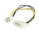 StarTech.com ペリフェラル電源コネクタ(4ピン/オス) - ATX12V用電源(4ピン/オス) 変換アダプタケーブル 15cm LP4P4ADAP
