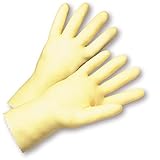 West Chester 2343/10 Premium Amber-Latex Unlined Gloves, Size 10, White (Pack of 12) [並行輸入品]