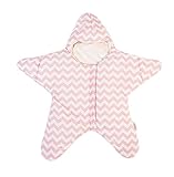 SK 海星ちゃんベビー寝袋、100％コットン軽く薄いベビー抱き布団、外出ベビー服・抱っこひも(ピンク)