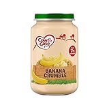 ステージ2瓶バナナのクランブルの200グラム (Cow & Gate) (x 4) - Cow & Gate Stage 2 Jar Banana Crumble 200g (Pack of 4) [