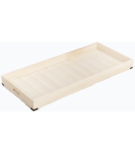 Amazon｜客室用品 衣裳盆溜 [長辺60.3 x 短辺39.3 x 高さ8cm] 木製品
