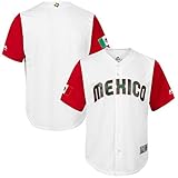 メンズのメキシコ野球マジェスティックホワイト2017 World Baseball ClassicレプリカチームジャージメンズMedium