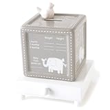 Child to Cherish チャイルドトゥチェリッシュ メモリアル貯金箱セット Keepsake "A Block to Grow on"（グレー） cc0004-03