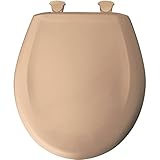 Bemia|#Bemis 200SLOWT 088 Slow Close Sta-Tite Round Closed Front Toilet Seat, Tan, by Bemis