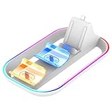 JOYSOG PS5ポータル充電器ステーション、PS5充電スタンド、プレイステーションポータルリモートプレーヤー&コントローラー充電ドックステーション、RGBライト付き。, ホワイト