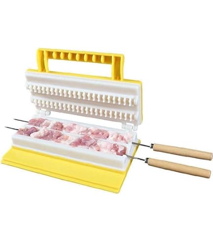 Amazon.co.jp: バーベキュー 串さし器 肉の串刺し機 串刺しツール