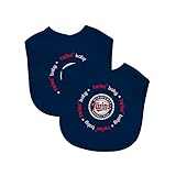 Baby Fanatic Team Color Bibs, Minnesota Twins, 2-Count by Baby Fanatic