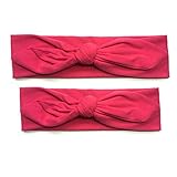 (キッズ　ハウス)KIDS HOUSE 親子ヘアバンド ウサギ耳 2本セット (ローズレッド)