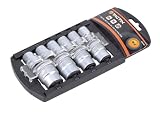 Tactix 365105 Socket Set with 3/8-Inch Drive, Black/Orange, 10-Piece by Tactix