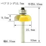 ディグラム dm12726 サジ面ベアリング12.7mm・ビット1/4(半径6.35mm)