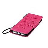 iPhone SE / iPhone 5 / 5s ケース UNEXTATI 手帳型ケース 液晶保護 カバー カード収納 ストラップ 付き Apple iPhoneSE / iPhone5 / 5s 