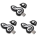 MAKIVI 3X USB 2.0スティック 可愛いカートゥーンメモリースティック ミュージック ノート シンボル USB 2.0メモリ 外部USBフラッシュドライブ メモリースティック 16GB