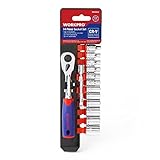 WORKPRO 1/4-Inch Drive Metric Cr-V Socket Set - 14 Piece [並行輸入品]