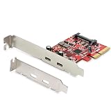 StarTech.com 2ポートUSB Type-C増設PCI Expressカード USB 3.1 Gen 2(10Gbps)準拠 PCIe Gen 3 x4対応 PEXUSB312C3 [並行輸入品]