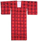 雨コート・訳有り hc-41 カスミ・シマ柄・赤地