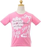 (キッズアップテンポ)kids up tempo キッズ 半袖Tシャツ【qts2423】120cm ピンク(リボン)
