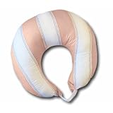 Metro Pink/White/Chocolate Nursing Pillow Cover only by Bacati [並行輸入品]