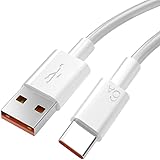 USB Type-C ケーブル 1M 6A Type-C 充電ケーブル 安全 安定な充電と信頼性の高いデータ転送 過充電防止 耐久性 急速充電 スマホ