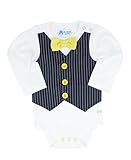 RuggedButts【ラゲッドバッツ】　ネイビー　ストライプ　ベスト　ロンパース　18-24ヶ月 [並行輸入品]