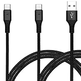 GoodsLand 【 2本 セット 】 最大 2.4A USB to Type-C 急速充電 ケーブル 充電 タイプC typec 【 ブラック 1.2m 2本 】 GD-TYPC-2SET-BK-1X1